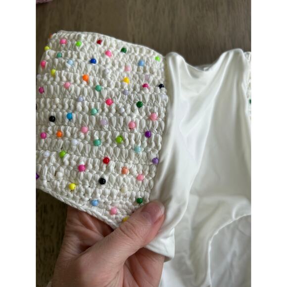 JMP the Label Cancun Crochet High Waisted Bottom in Daydream - S - Picture 3 of 5